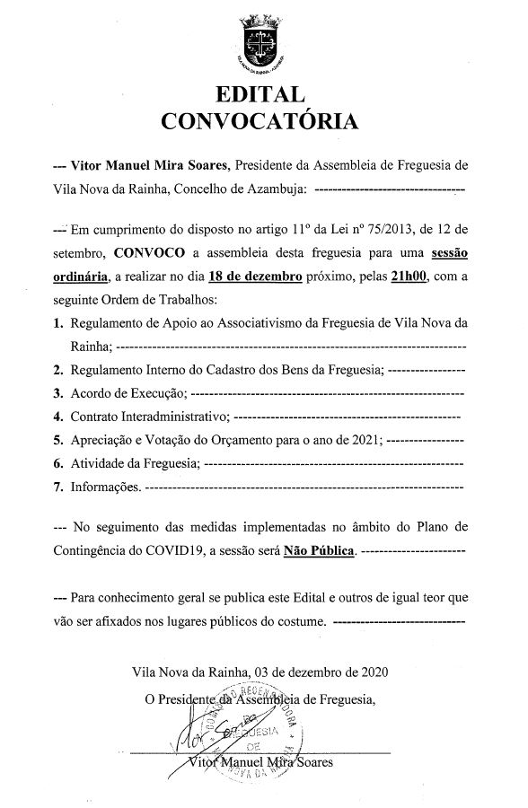 Imagem Assembleia de Freguesia 